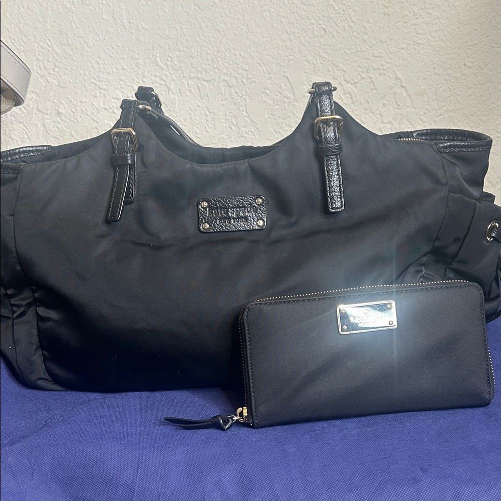 Kate Spade ♠️ Black Shoulder Bag and Wallet Set